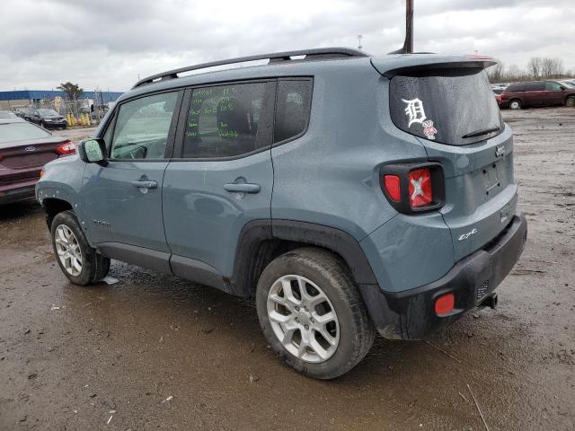 ZACCJBBB2JPH69843 - 2018 JEEP RENEGADE LATITUDE BLUE photo 2