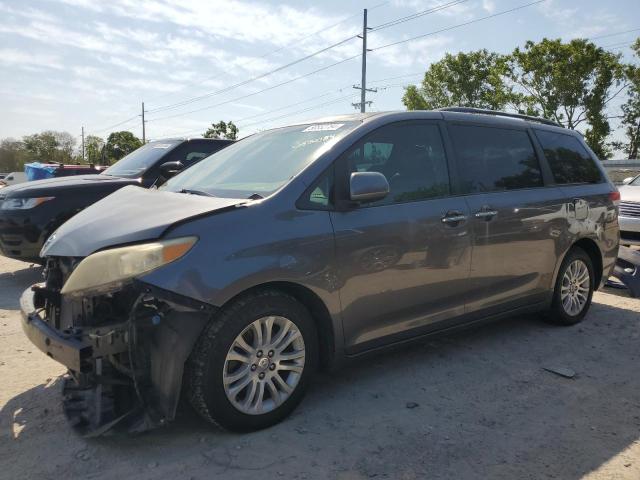 5TDYK3DC5BS050573 - 2011 TOYOTA SIENNA XLE GRAY photo 1