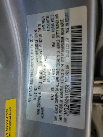 3MYDLBYV2HY172764 - 2017 TOYOTA YARIS IA SILVER photo 12