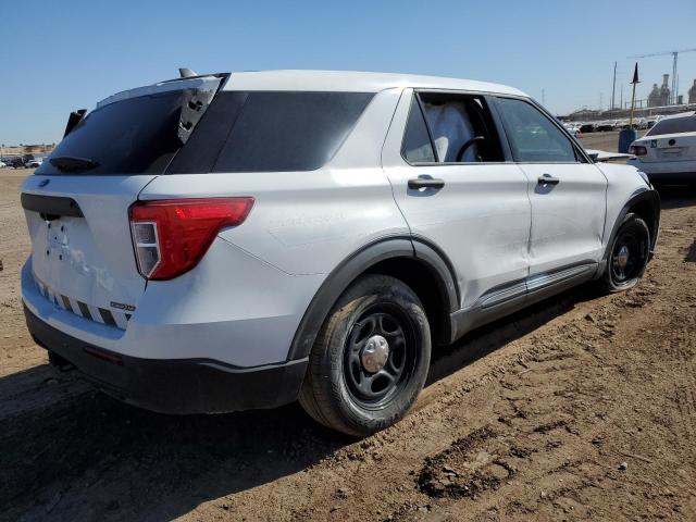 1FM5K8AC8MNA13753 - 2021 FORD EXPLORER POLICE INTERCEPTOR თეთრი ფოტო 3