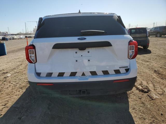 1FM5K8AC8MNA13753 - 2021 FORD EXPLORER POLICE INTERCEPTOR თეთრი ფოტო 6