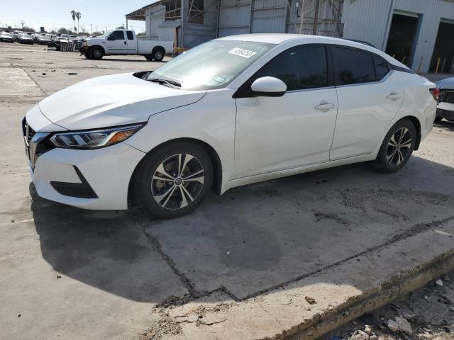 3N1AB8CV4LY213390 - 2020 NISSAN SENTRA SV WHITE photo 1