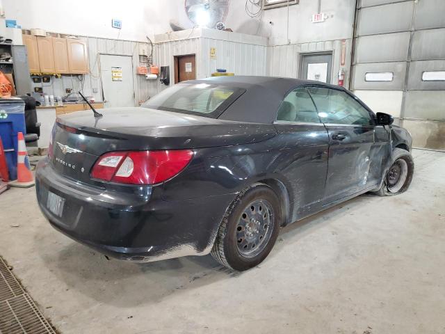 1C3LC45K68N655904 - 2008 CHRYSLER SEBRING BLACK photo 3