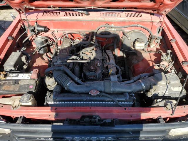 JT4RN81AXM0075485 - 1991 TOYOTA PICKUP 1/2 TON SHORT WHEELBASE RED photo 11