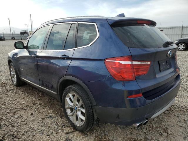 5UXWX7C53BL731169 - 2011 BMW X3 XDRIVE35I BLUE photo 2