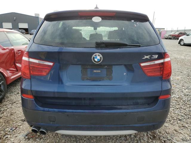 5UXWX7C53BL731169 - 2011 BMW X3 XDRIVE35I BLUE photo 6