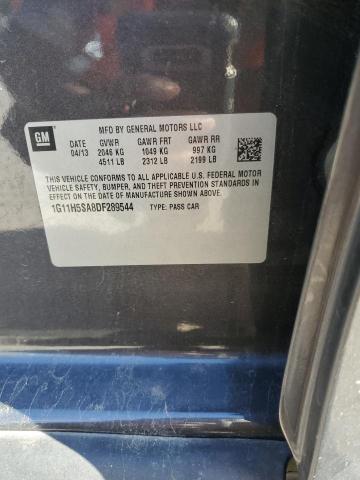 1G11H5SA8DF289544 - 2013 CHEVROLET MALIBU LTZ ნაცრისფერი ფოტო 13