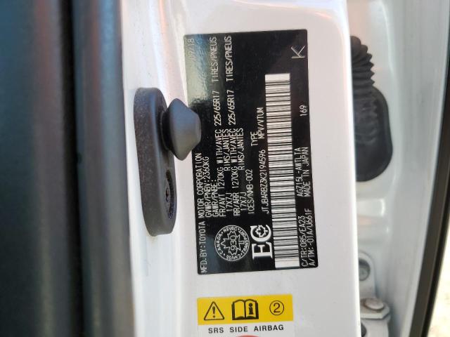 JTJBARBZ3K2194596 - 2019 LEXUS NX 300 BASE WHITE photo 13