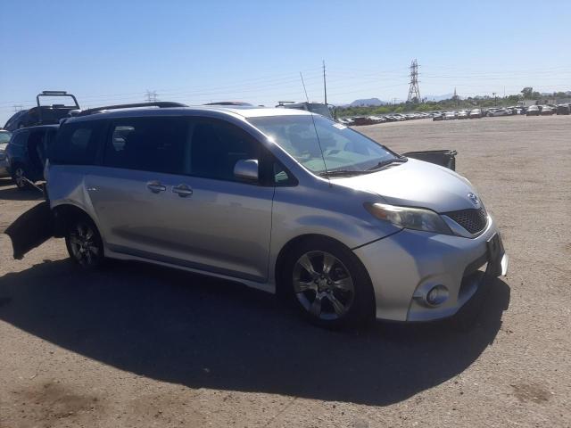 5TDXK3DC7BS139136 - 2011 TOYOTA SIENNA SPORT SILVER photo 4