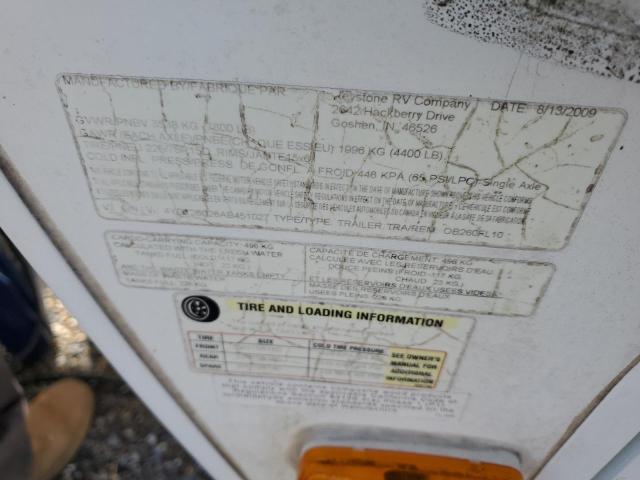 4YDT26026AB451027 - 2010 KEYSTONE OUTBACK WHITE photo 10