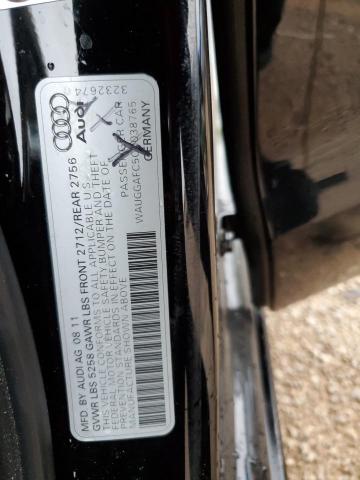 WAUGGAFC5CN038765 - 2012 AUDI A6 PREMIUM PLUS შავი ფოტო 12