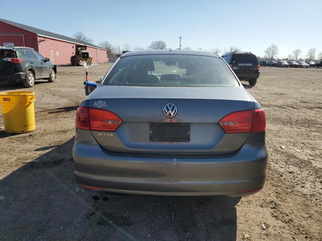 3VW2K7AJ2EM351254 - 2014 VOLKSWAGEN JETTA BASE GRAY photo 6