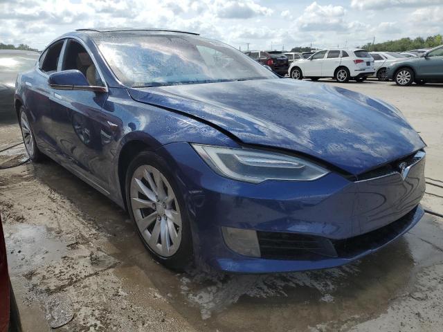 5YJSA1E29HF183952 - 2017 TESLA MODEL S BLUE photo 4