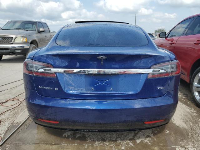 5YJSA1E29HF183952 - 2017 TESLA MODEL S BLUE photo 6