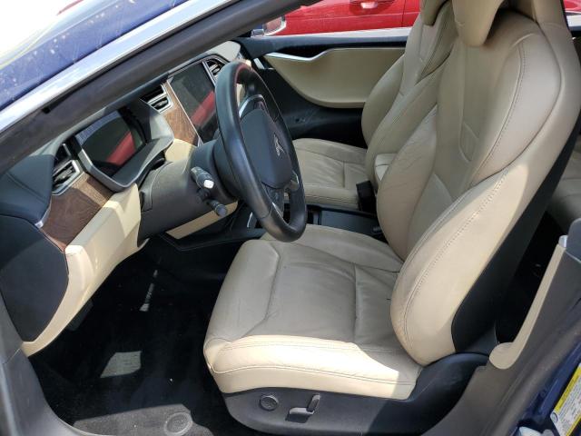 5YJSA1E29HF183952 - 2017 TESLA MODEL S BLUE photo 7