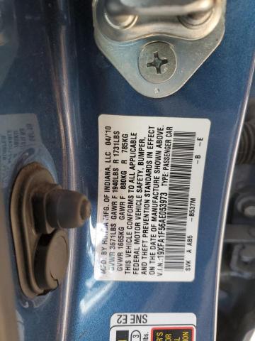 19XFA1F56AE053973 - 2010 HONDA CIVIC LX BLUE photo 12