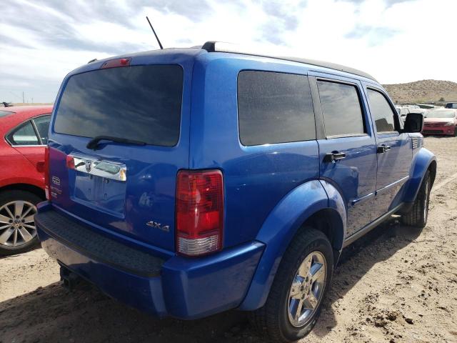 1D8GU58K57W734860 - 2007 DODGE NITRO SLT BLUE photo 3