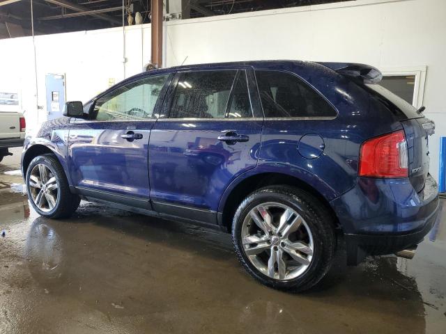 2FMDK4KC5BBA51369 - 2011 FORD EDGE LIMITED BLUE photo 2