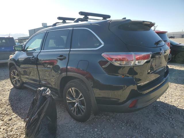 5TDJKRFH5GS346066 - 2016 TOYOTA HIGHLANDER XLE BLACK photo 2