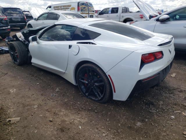 1G1YB2D73K5110832 - 2019 CHEVROLET CORVETTE STINGRAY 1LT WHITE photo 2