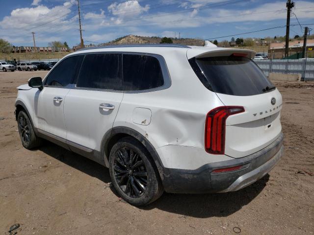 5XYP54HC6LG079131 - 2020 KIA TELLURIDE SX WHITE photo 2