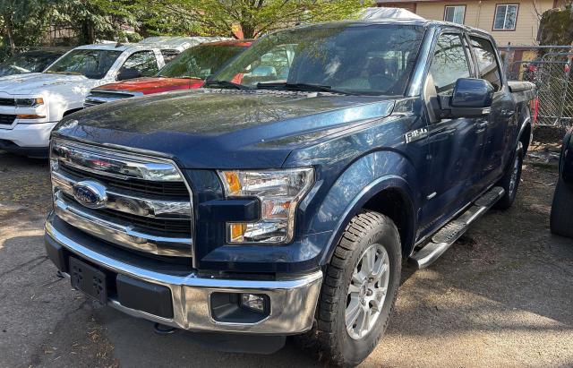 1FTEW1EP5GFB77943 - 2016 FORD F150 SUPERCREW BLUE photo 2