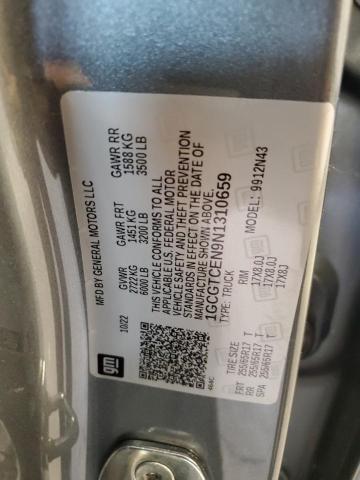 1GCGTCEN9N1310659 - 2022 CHEVROLET COLORADO LT GRAY photo 12