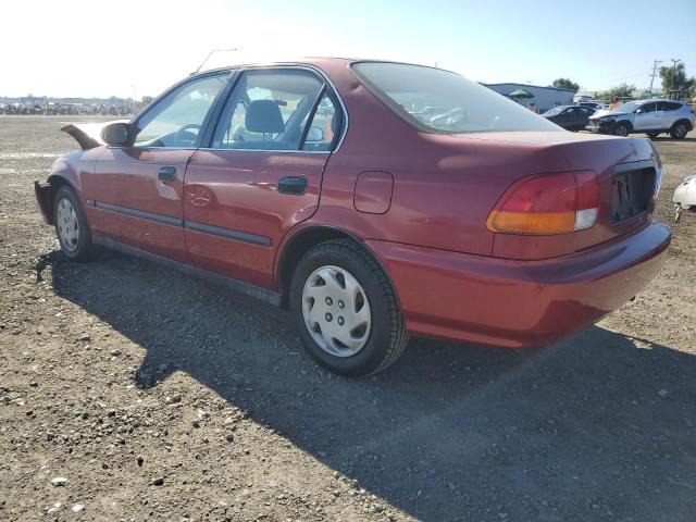 1HGEJ667XVL029460 - 1997 HONDA CIVIC LX RED photo 2