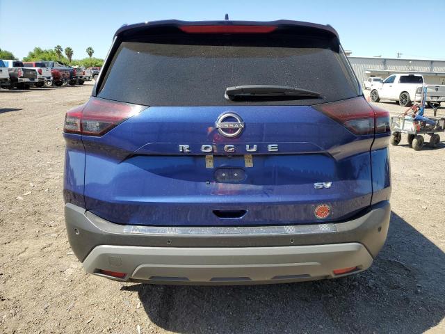 5N1BT3BA3NC732146 - 2022 NISSAN ROGUE SV BLUE photo 6