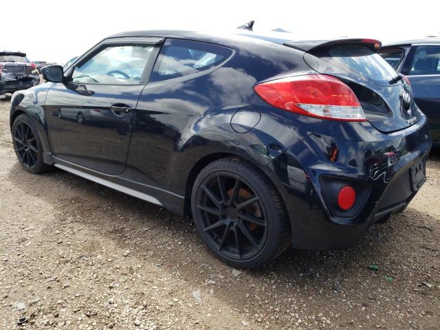 KMHTC6AE0EU187026 - 2014 HYUNDAI VELOSTER TURBO BLACK photo 2