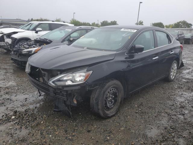 3N1AB7AP3HY396285 - 2017 NISSAN SENTRA S BLACK photo 1