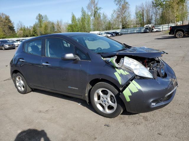 1N4AZ0CP6DC402537 - 2013 NISSAN LEAF S GRAY photo 4