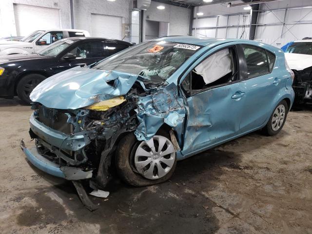 JTDKDTB34C1027092 - 2012 TOYOTA PRIUS C TEAL photo 1