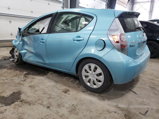 JTDKDTB34C1027092 - 2012 TOYOTA PRIUS C TEAL photo 2