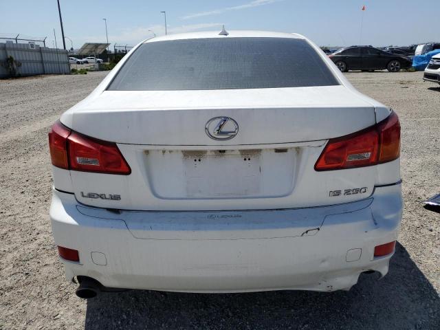 JTHBK262685066007 - 2008 LEXUS IS 250 WHITE photo 6