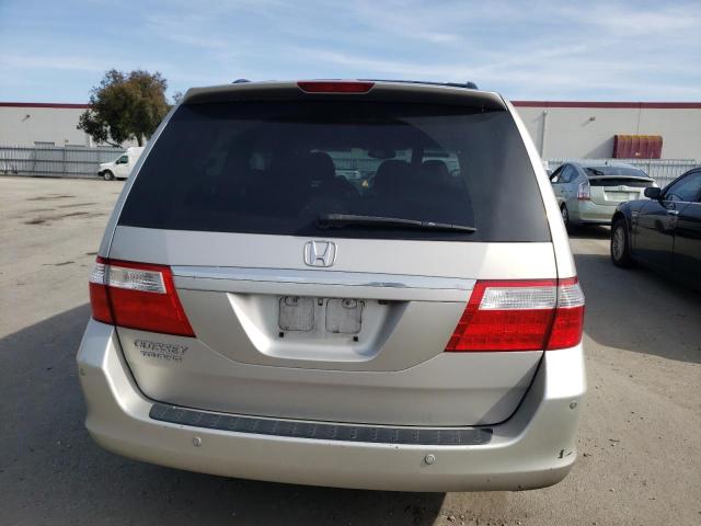 5FNRL38896B001961 - 2006 HONDA ODYSSEY TOURING SILVER photo 6