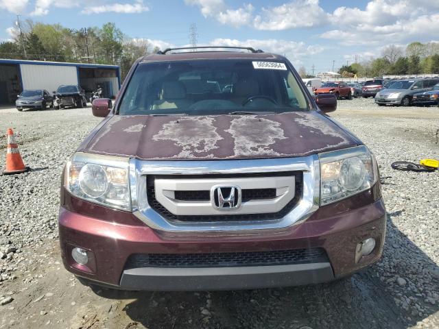 5FNYF4H95BB073977 - 2011 HONDA PILOT TOURING BURGUNDY photo 5