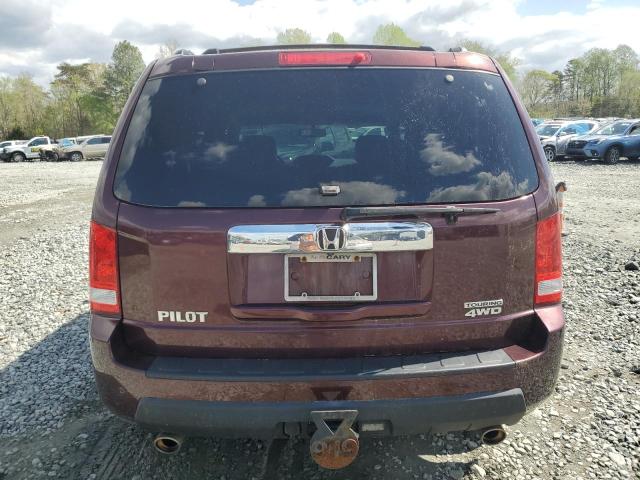 5FNYF4H95BB073977 - 2011 HONDA PILOT TOURING BURGUNDY photo 6