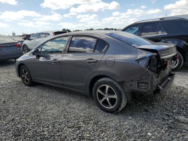 19XFB2F73FE077403 - 2015 HONDA CIVIC SE GRAY photo 2