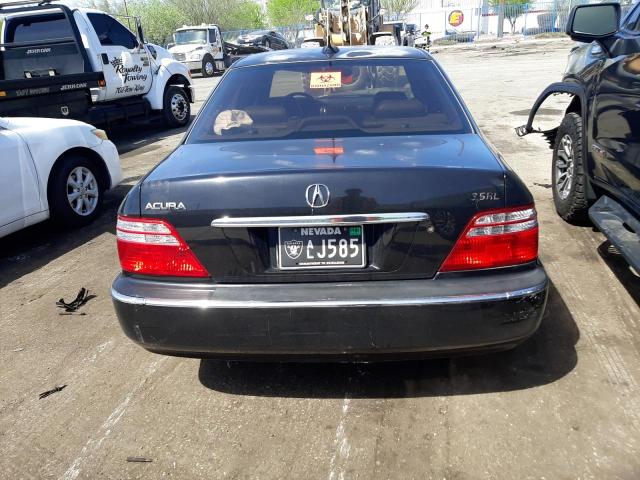 JH4KA96654C007986 - 2004 ACURA 3.5RL BLACK photo 6