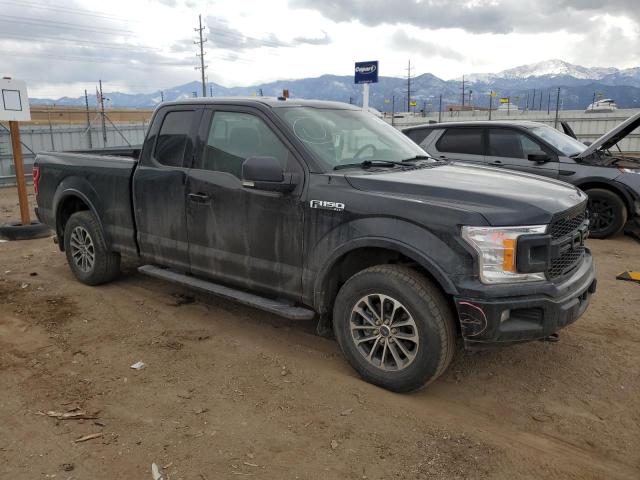 1FTEX1EPXJFC13422 - 2018 FORD F150 SUPER CAB BLACK photo 4