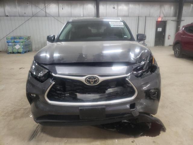 5TDGZRBH7NS233681 - 2022 TOYOTA HIGHLANDER XLE GRAY photo 5
