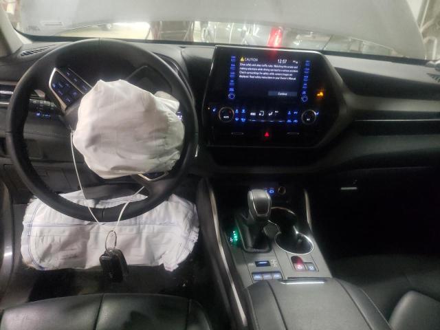 5TDGZRBH7NS233681 - 2022 TOYOTA HIGHLANDER XLE GRAY photo 8