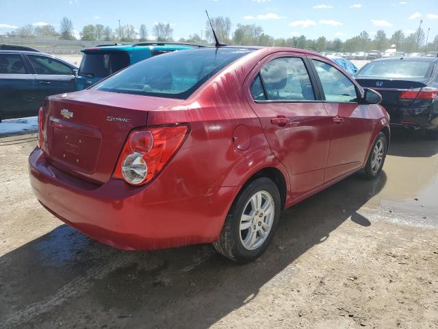 1G1JA5SH9C4119124 - 2012 CHEVROLET SONIC LS RED photo 3