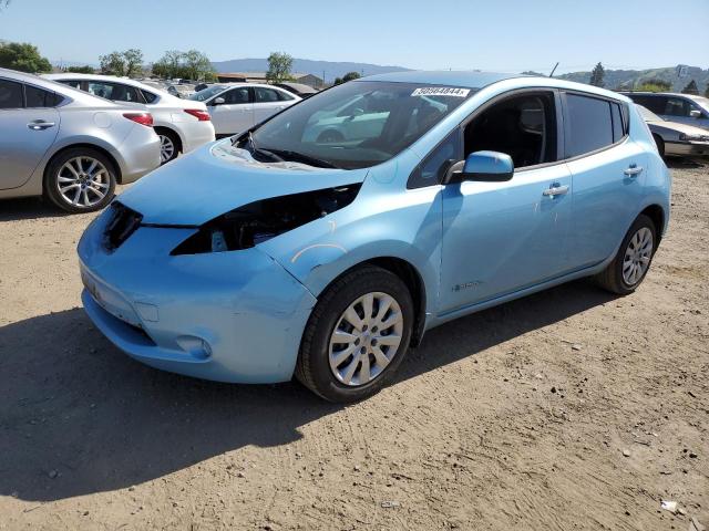 1N4AZ0CP7FC316043 - 2015 NISSAN LEAF S BLUE photo 1