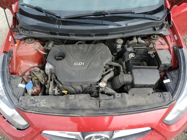 KMHCT4AE4EU686223 - 2014 HYUNDAI ACCENT GLS RED photo 11