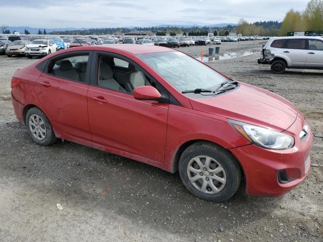 KMHCT4AE4EU686223 - 2014 HYUNDAI ACCENT GLS RED photo 4