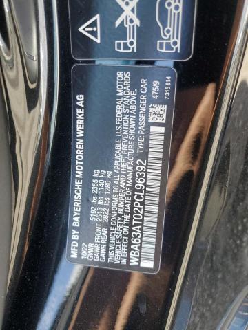 WBA63AT02PCL96392 - 2023 BMW M440XI BLACK photo 12