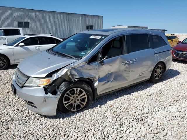 5FNRL5H67DB056433 - 2013 HONDA ODYSSEY EXL SILVER photo 1