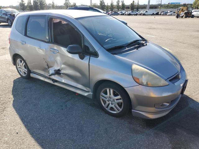 JHMGD37648S053359 - 2008 HONDA FIT SPORT GRAY photo 4